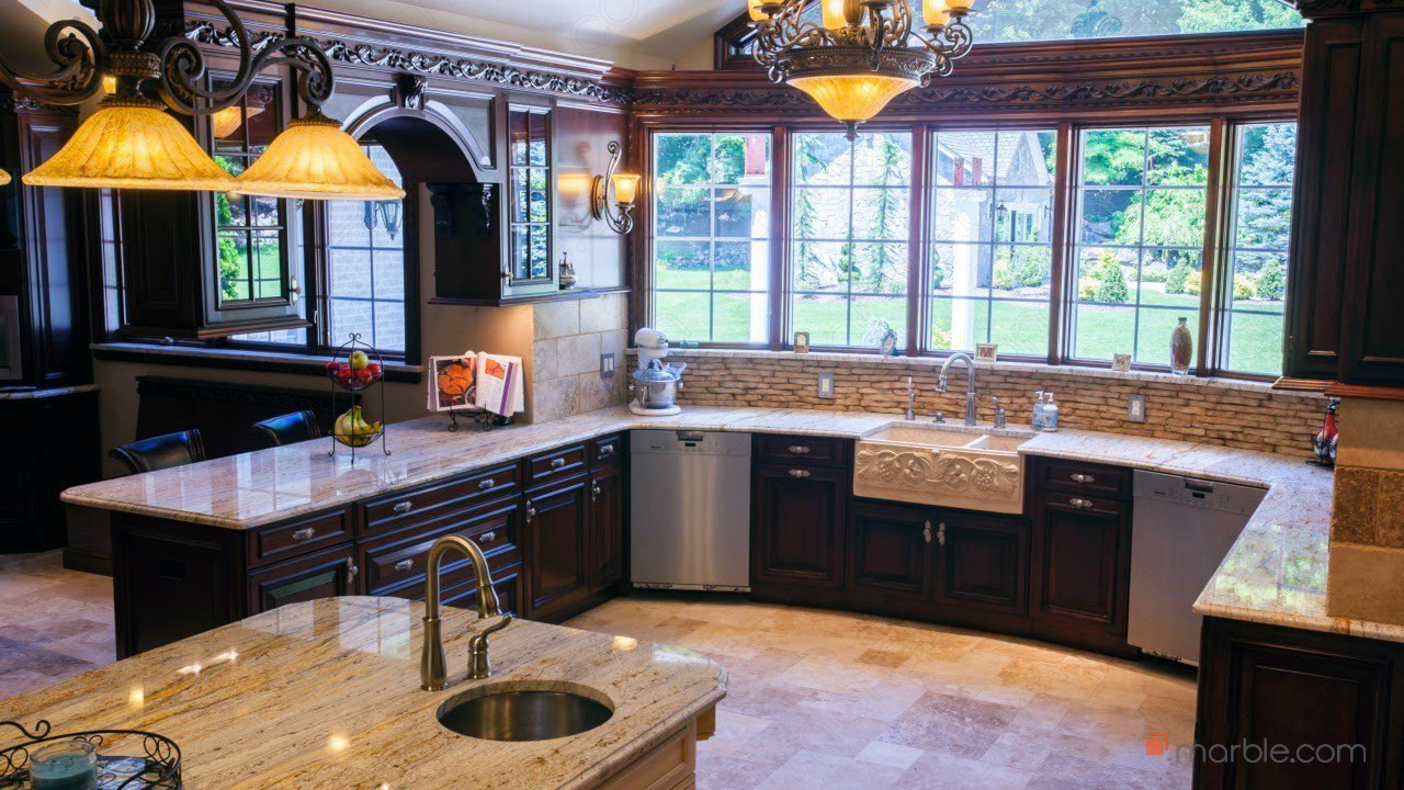 New Colonial Dream Granite Kitchen | Marble.com